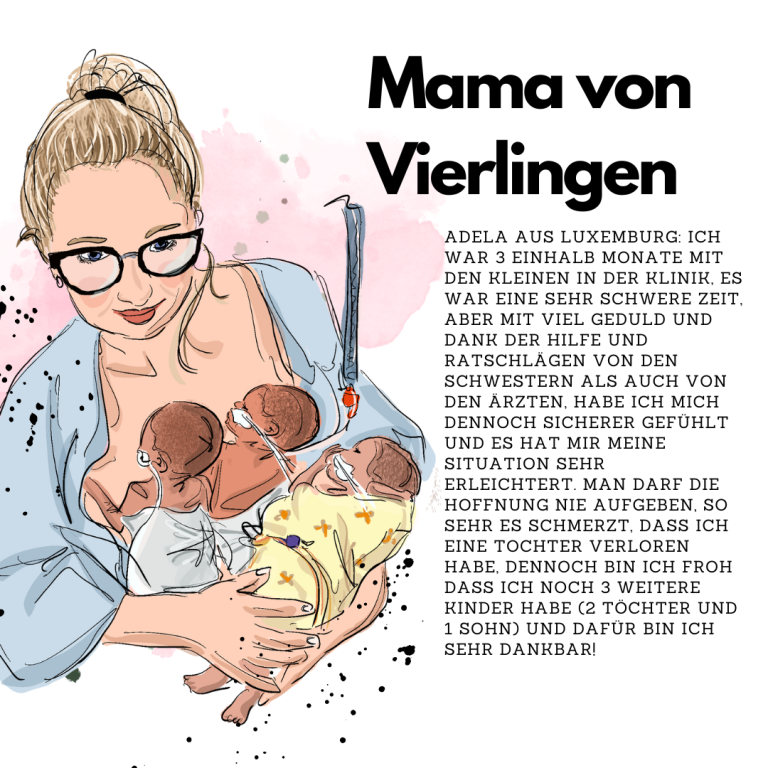 Mama von Vierlingen