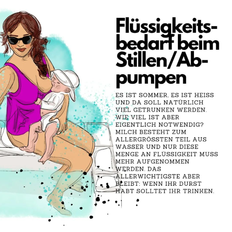 Flüssigkeitsbedarf beim Stillen/ Abpumpen