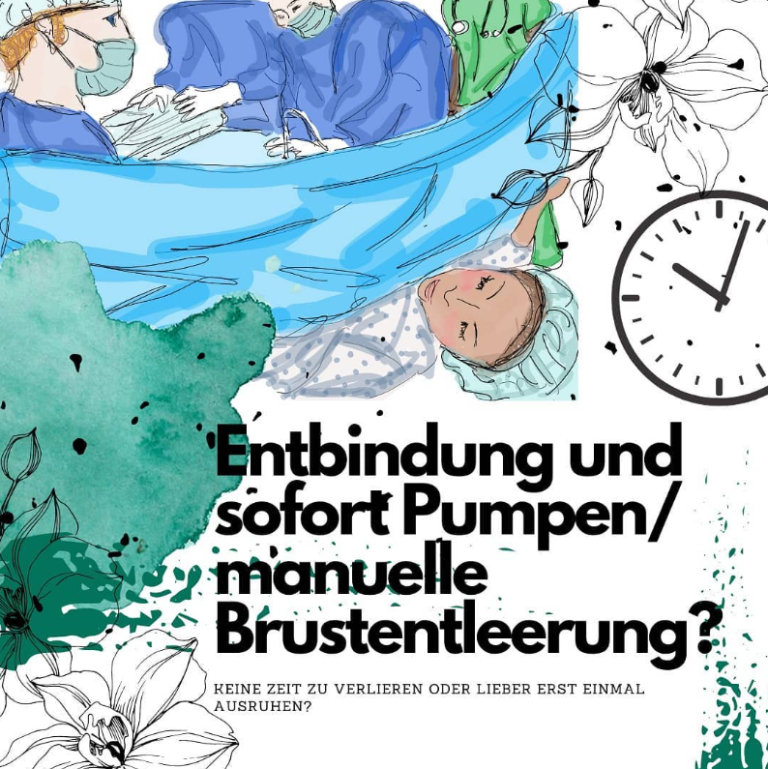Entbindung und sofort Pumpen/ manuelle Brustentleerung