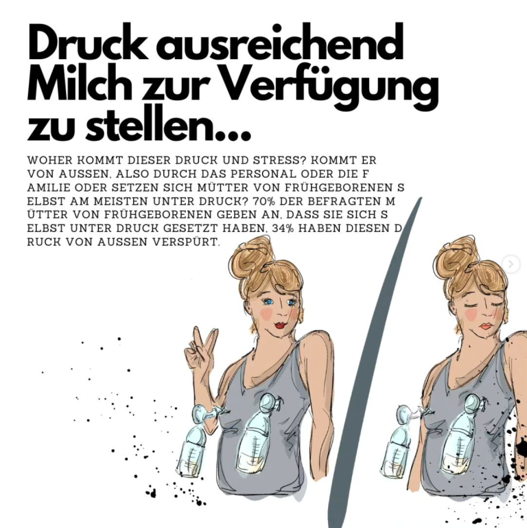 Druck ausreichend Milch zur Verfügung zu stellen…